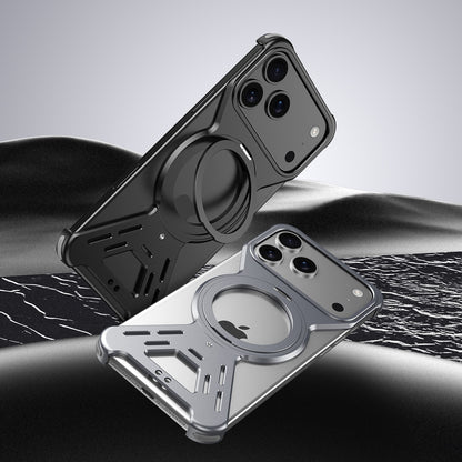 Armor King Warframe MagSafe Pivot Ring Stand Air Cushion Metal Case Cover