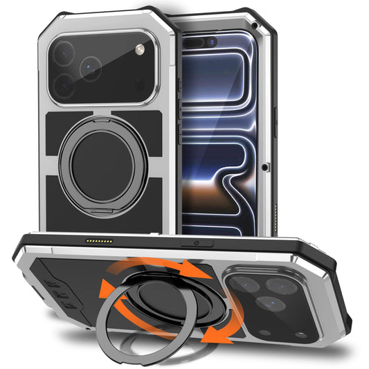R-Just Kickstand IV MagSafe Lens Protector IP67 Metal Outdoor Military Heavy Duty Case Cover