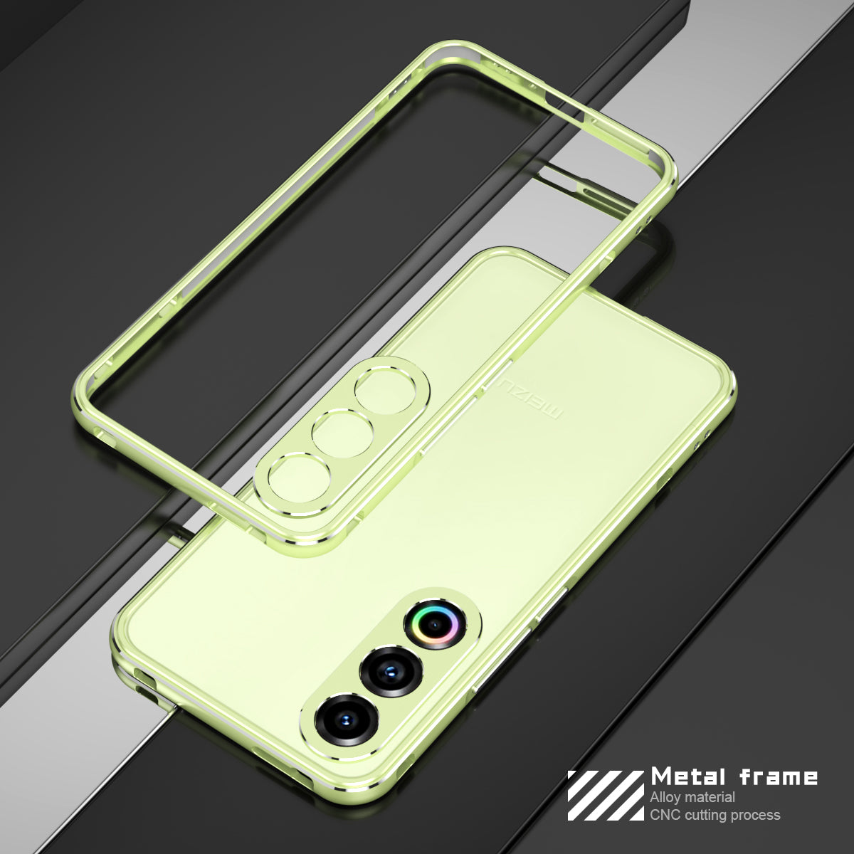 iy Aurora Sword Lens Protector Bicolor Aluminum Bumper Case for Meizu 21