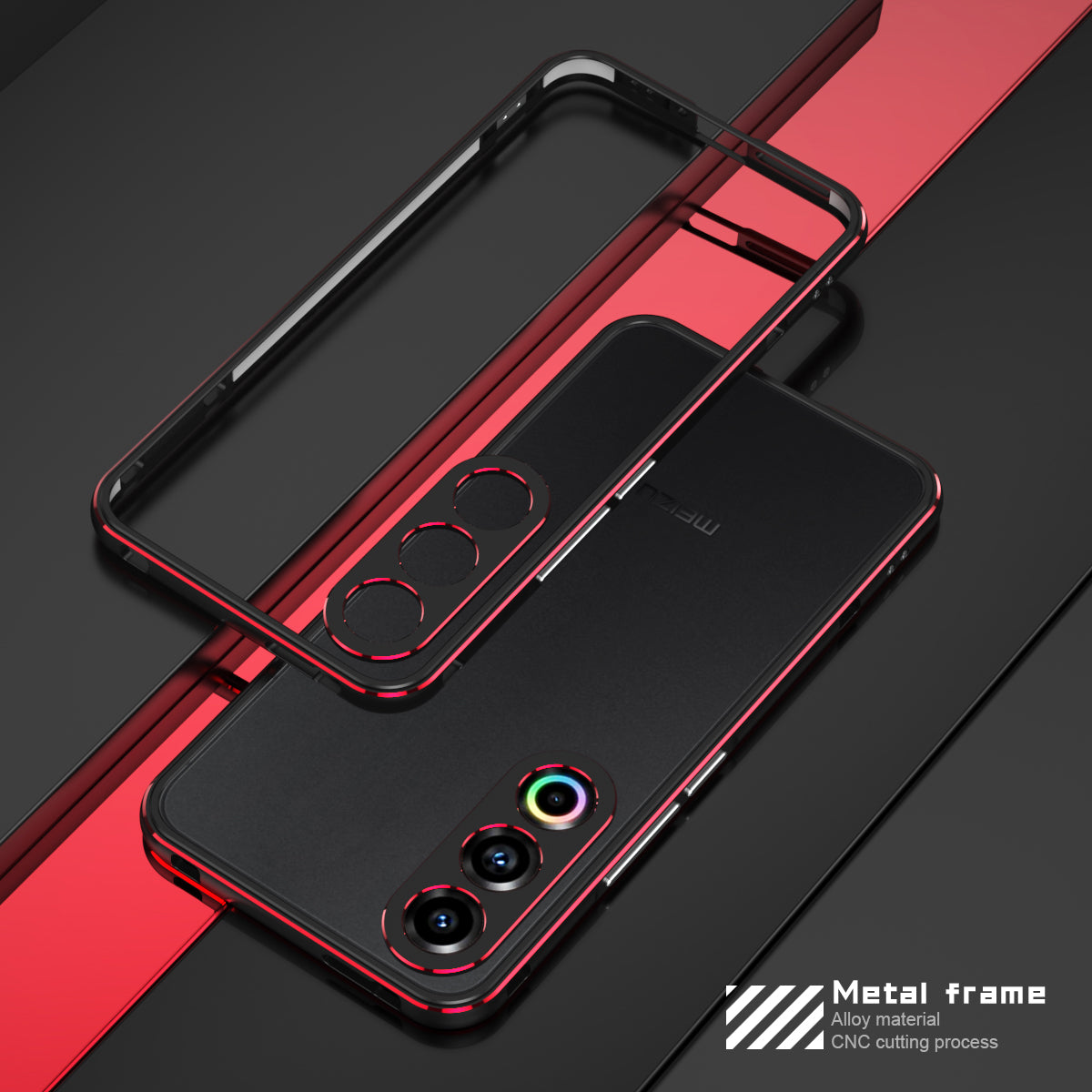 iy Aurora Sword Lens Protector Bicolor Aluminum Bumper Case for Meizu 21