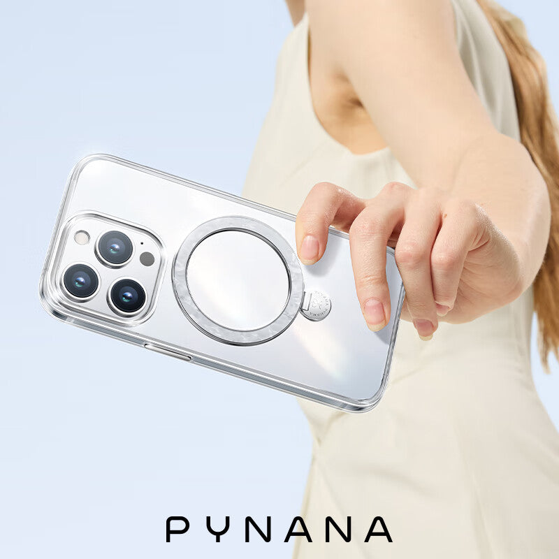 PYNANA Dancing Streamer Jewelry Aesthetics & Handcraft MagSafe Ring Holder Protective Case Cover
