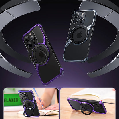 Armor King S Shell MagSafe Fulcrum Ring Stand Air Cushion Metal Case Cover