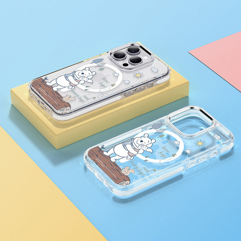 Disney Winnie the Pooh MagSafe Shockproof Transparent Protective Cover Case