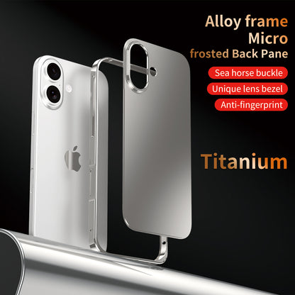 Armor King Sea Horse Buckle Aluminum Alloy Frame Micro-frosted Back Plane Cover Case