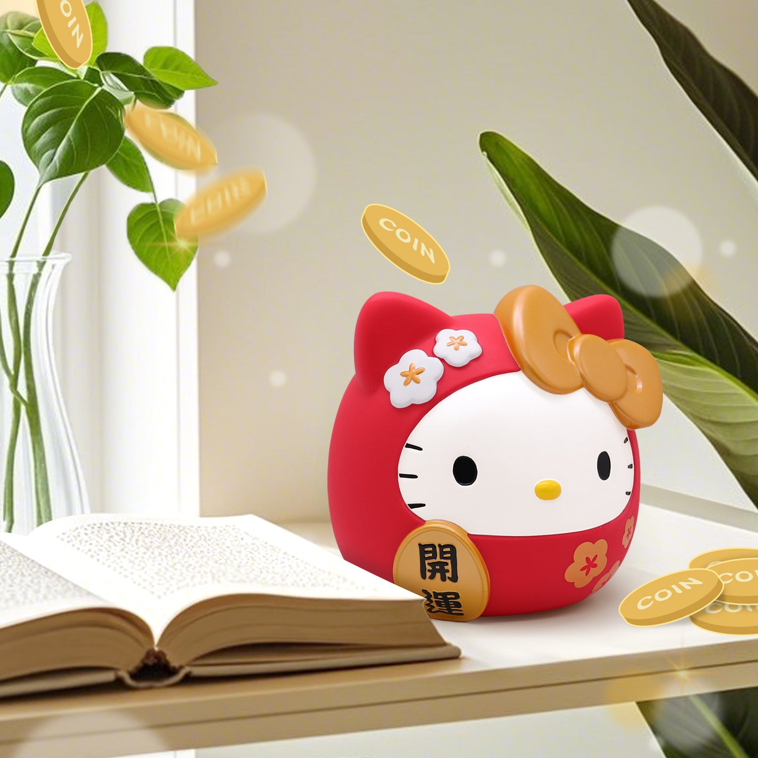 GARMMA Hello Kitty Daruma Doll Money Box Piggy Bank – Armor King Case