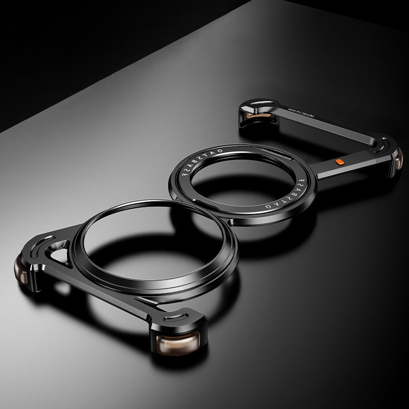 Oatsbasf Z MagSafe Pivot Ring Stand Air Cushion Metal Case Cover