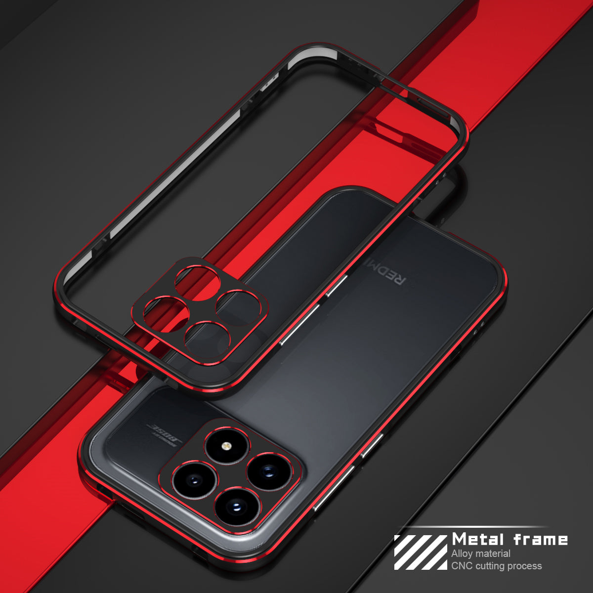 iy Aurora Sword Lens Protector Bicolor Aluminum Bumper Case for Xiaomi Redmi K90 / K80 / K70 series