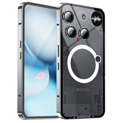 Kylin Armor MagSafe Magic Shield Aluminum Metal Bumper Frosted Back Case Cover for Android Smartphones