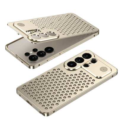 Kylin Armor Elastic Buckle Heat Dissipation Aromatherapy Metal Case Cover