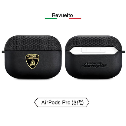 Lamborghini Genuine Leather Apple AirPods Case Cover