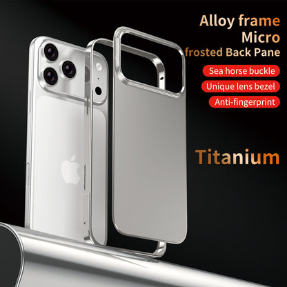 Armor King Sea Horse Buckle Aluminum Alloy Frame Micro-frosted Back Plane Cover Case