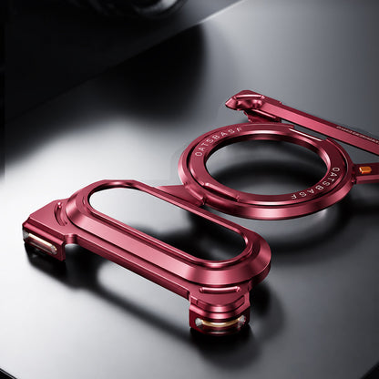 Oatsbasf Z MagSafe Pivot Ring Stand Air Cushion Metal Case Cover