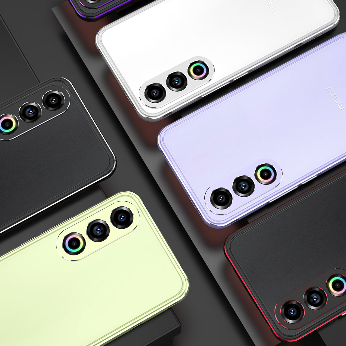 iy Aurora Sword Lens Protector Bicolor Aluminum Bumper Case for Meizu 21
