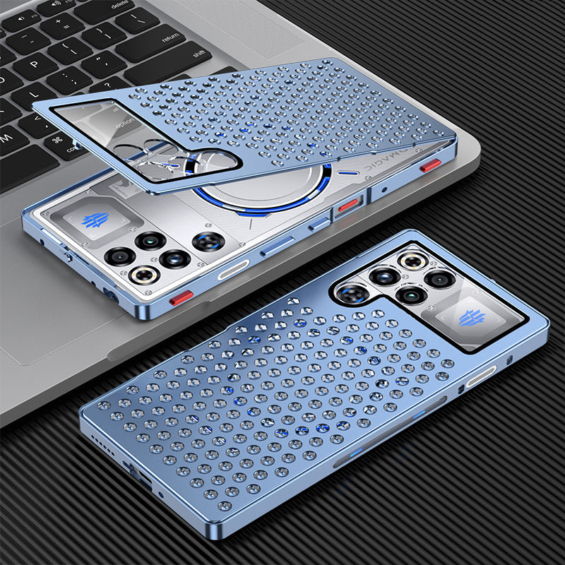 Kylin Armor Elastic Buckle Heat Dissipation Metal Case Cover for ZTE | nubia Smartphones