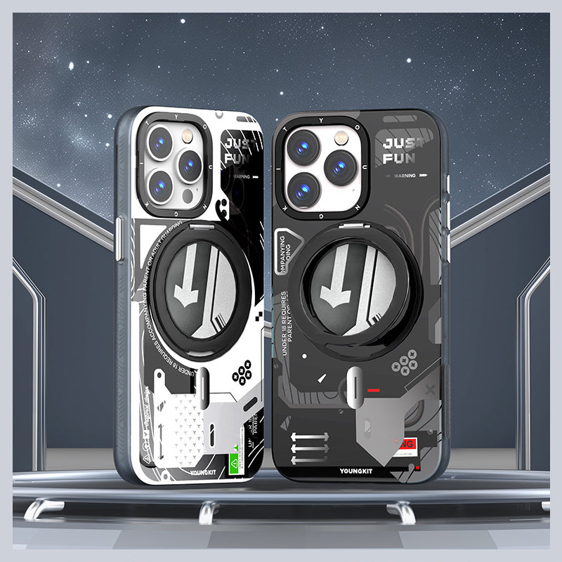 YOUNGKIT Starship MagSafe 360° Pivot Ring Stand Anti-Scratch Shockproof Case Cover