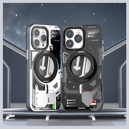 YOUNGKIT Starship MagSafe 360° Pivot Ring Stand Anti-Scratch Shockproof Case Cover