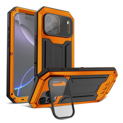 R-Just Kickstand Lens Protector IP54 Metal Outdoor Military Heavy Duty Case Cover