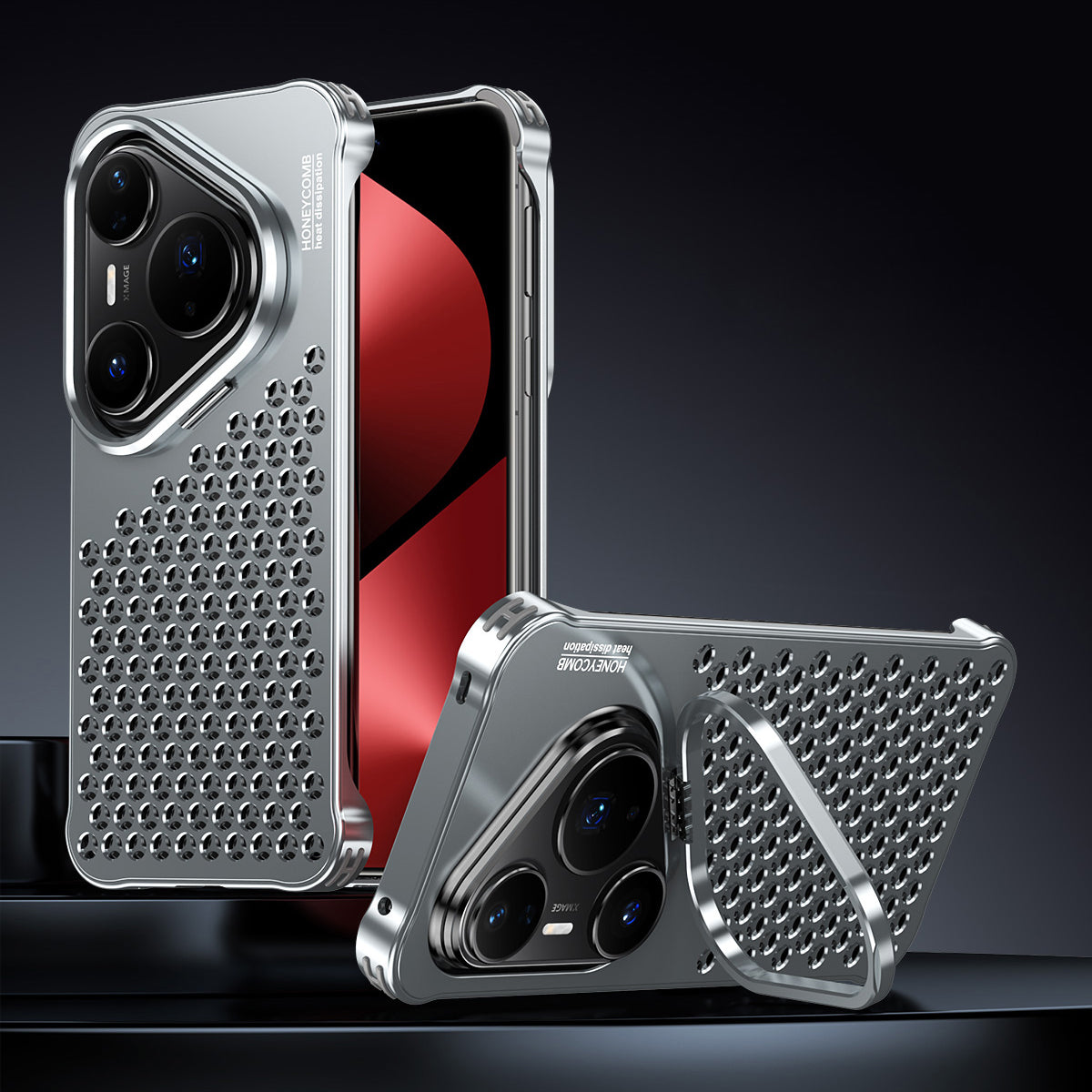 Armor King Lens Kickstand Heat Dissipation Metal Case Cover