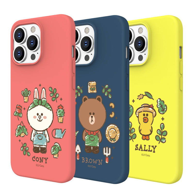 Line Friends Liquid Silicone Soft Color Jelly Protective Case Cover