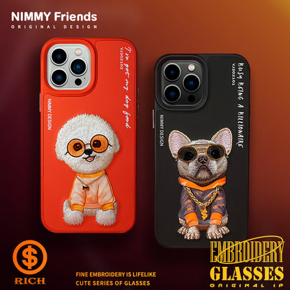 Nimmy Glasses Cool Embroidery Case Cover