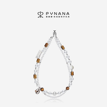 PYNANA Jewelry Aesthetics & Handcraft Hand Chain Phone Charm Beads Strap Pearl Lanyard