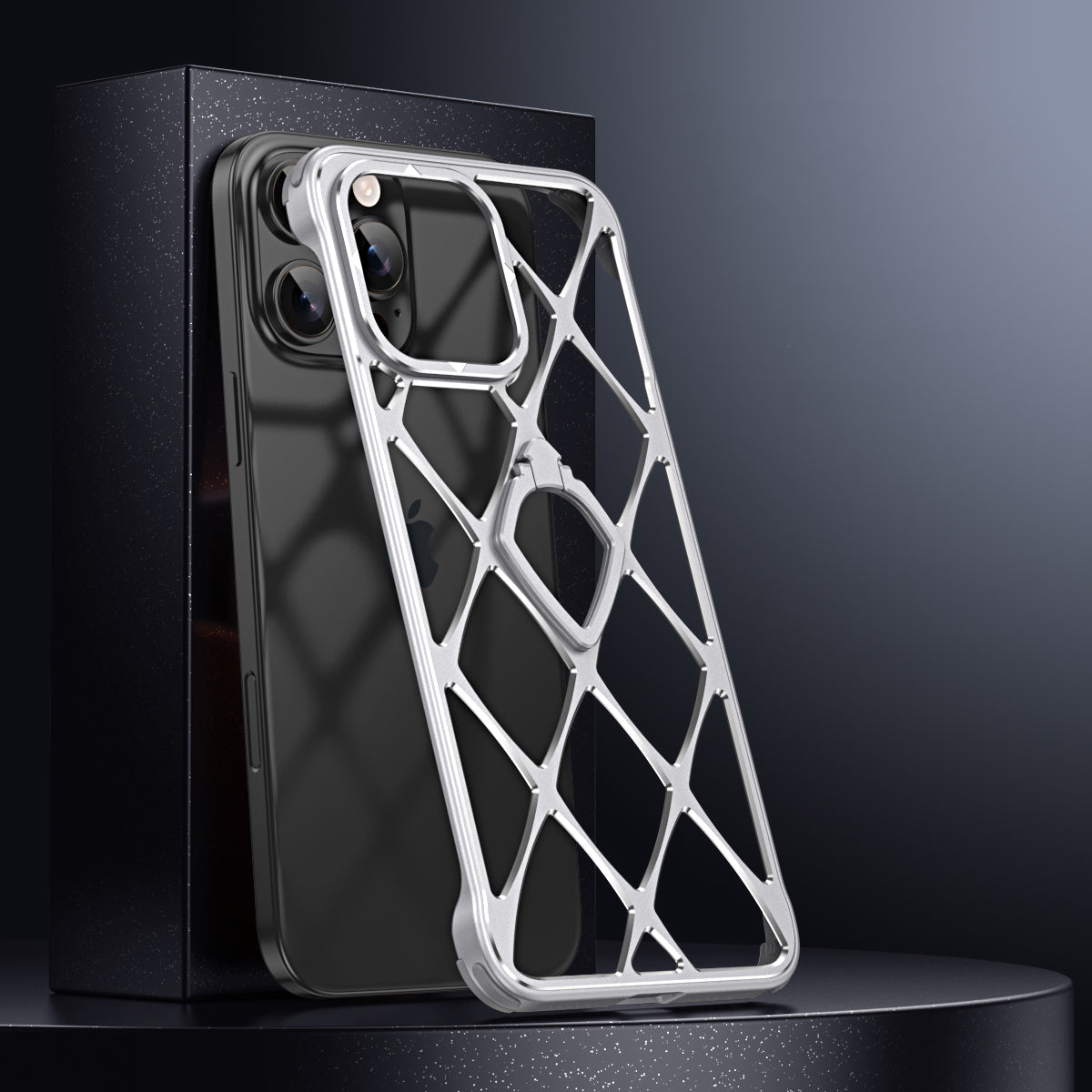 Armor King Star Check Heat Dissipation Invisible Bracket Aluminum Alloy Metal Case Cover