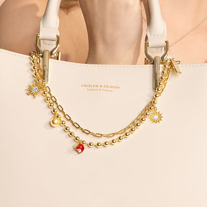 PYNANA Jewelry Aesthetics & Handcraft Hand Chain Phone Charm Beads Strap Pearl Lanyard