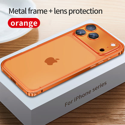 Armor King Lobster Clasp Metal Bumper Case Cover with Lens Protector