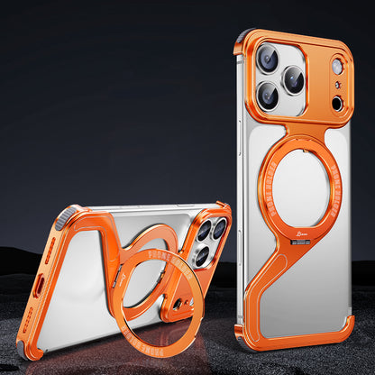 Armor King Z Shell MagSafe Pivot Ring Stand Air Cushion Metal Case Cover