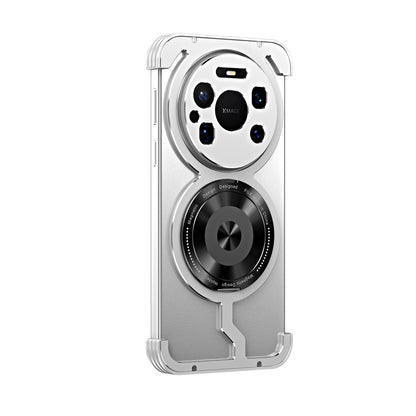 iy Bicolor Armor MagSafe Aluminum Alloy Kickstand Shockproof Metal Case Cover