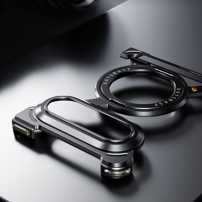Oatsbasf Z MagSafe Pivot Ring Stand Air Cushion Metal Case Cover