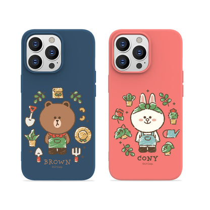 Line Friends Liquid Silicone Soft Color Jelly Protective Case Cover