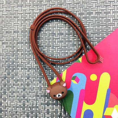 Charm Lanyard Cute Cartoon Characters Universal Anti-Lost Silicone Strap