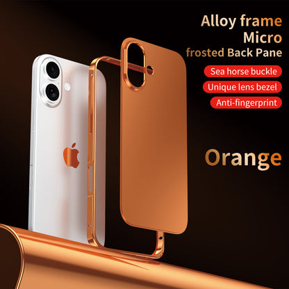 Armor King Sea Horse Buckle Aluminum Alloy Frame Micro-frosted Back Plane Cover Case