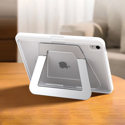 Armor King Double Aluminum Alloy Pivot Kickstand Acrylic + TPU Anti-bending Shockproof Case Cover for Apple iPad