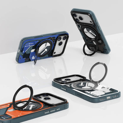 YOUNGKIT Starship MagSafe 360° Pivot Ring Stand Anti-Scratch Shockproof Case Cover