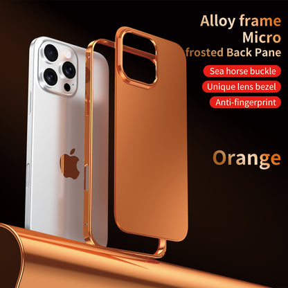 Armor King Sea Horse Buckle Aluminum Alloy Frame Micro-frosted Back Plane Cover Case