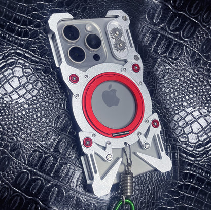 Simon MagSafe 360° Rotating Pivot Ring Stand Metal Case Cover