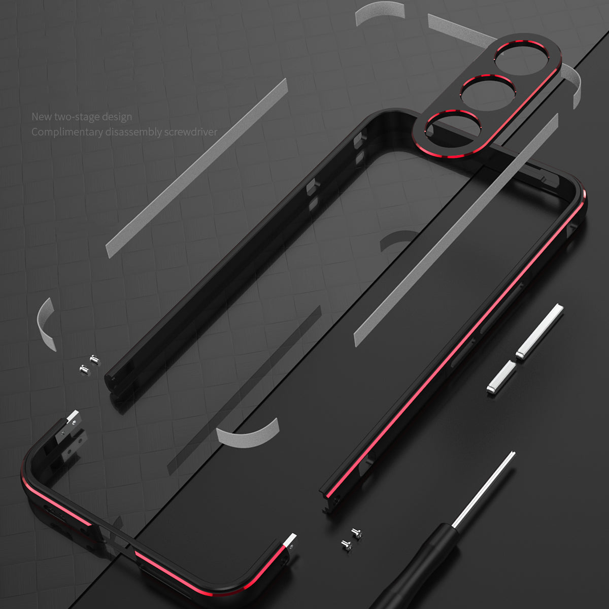 iy Aurora Sword Lens Protector Bicolor Aluminum Bumper Case for Meizu 21
