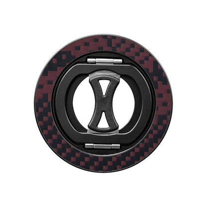 Armor King MagSafe Aramid Fiber + Aluminum Grip Stand Ring Holder