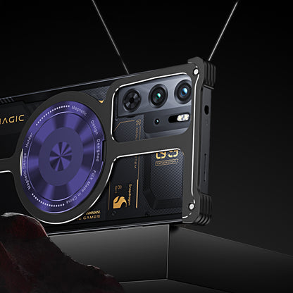 iy Bicolor Armor MagSafe Aluminum Alloy Kickstand Shockproof Metal Case Cover