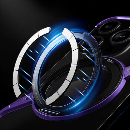 Armor King S Shell MagSafe Fulcrum Ring Stand Air Cushion Metal Case Cover