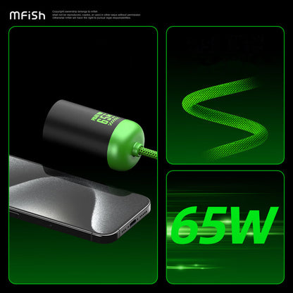 Mfish Silicon Based Life II mini GaN Power Port 65W PD Fast Charger