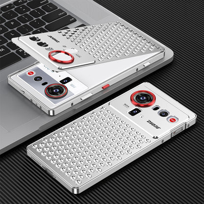 Kylin Armor Elastic Buckle Heat Dissipation Metal Case Cover for ZTE | nubia Smartphones
