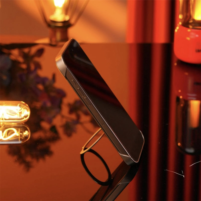 Armor King Bezel-less Aramid Fiber MagSafe Pivot Ring Stand PC Back Case Cover