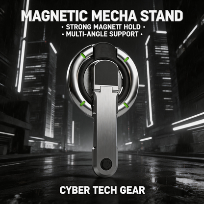 Luphie Mecha Armor Metal Case Cover with Magnetic Ring Holder MagSafe Bracket