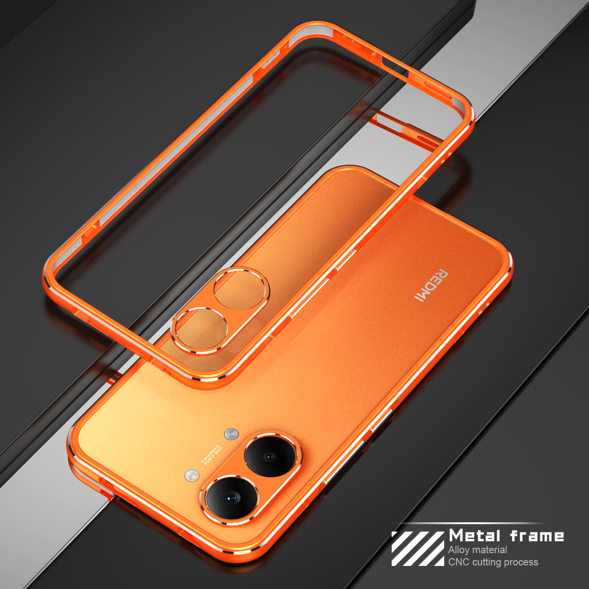 iy Aurora Sword Lens Protector Bicolor Aluminum Bumper Case for Xiaomi Redmi Turbo series Phones