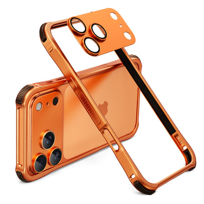 Oatsbasf Dome Shell Lens Protector Air Cushion Shockproof Aluminum Metal Bumper Case Cover