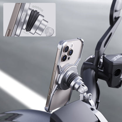 Armor King Magnetic iPhone Holder with Protective Case Bicycle Navigation Bracket Motorcycle Riding Mount