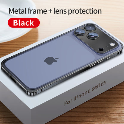 Armor King Lobster Clasp Metal Bumper Case Cover with Lens Protector